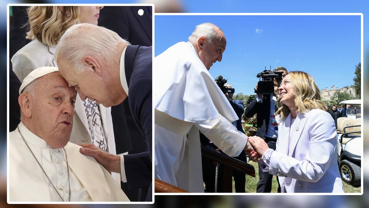 Papa Francisco se reúne con los líderes del G7 y los insta a priorizar la dignidad humana en el desarrollo de la IA. Foto: Especial (EFE)
