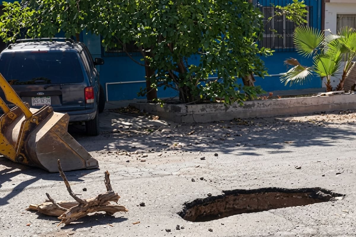 Dejan lluvias seis socavones en Ciudad Obregón