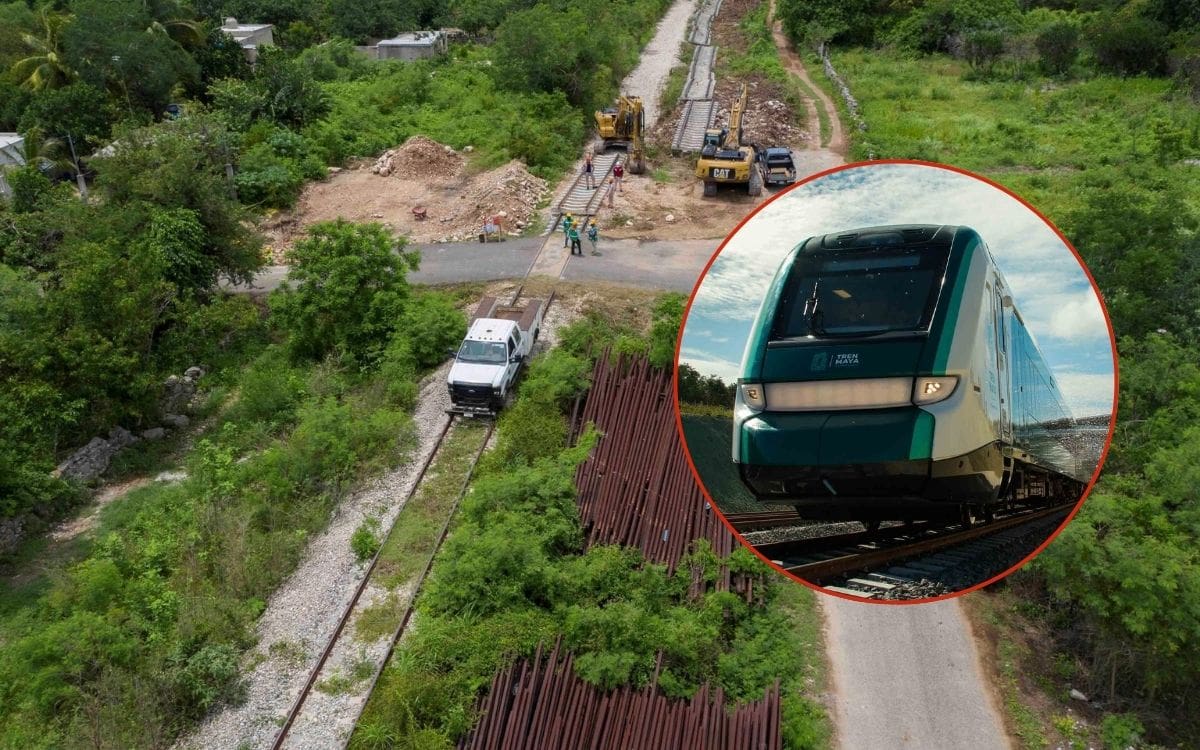 Fotografía de archivo que muestra los trabajos de construcción en un tramo del Tren Maya, a la altura de la comunidad de Chocholá, en el estado de Yucatán (México). EFE/ Cuauhtémoc Moreno