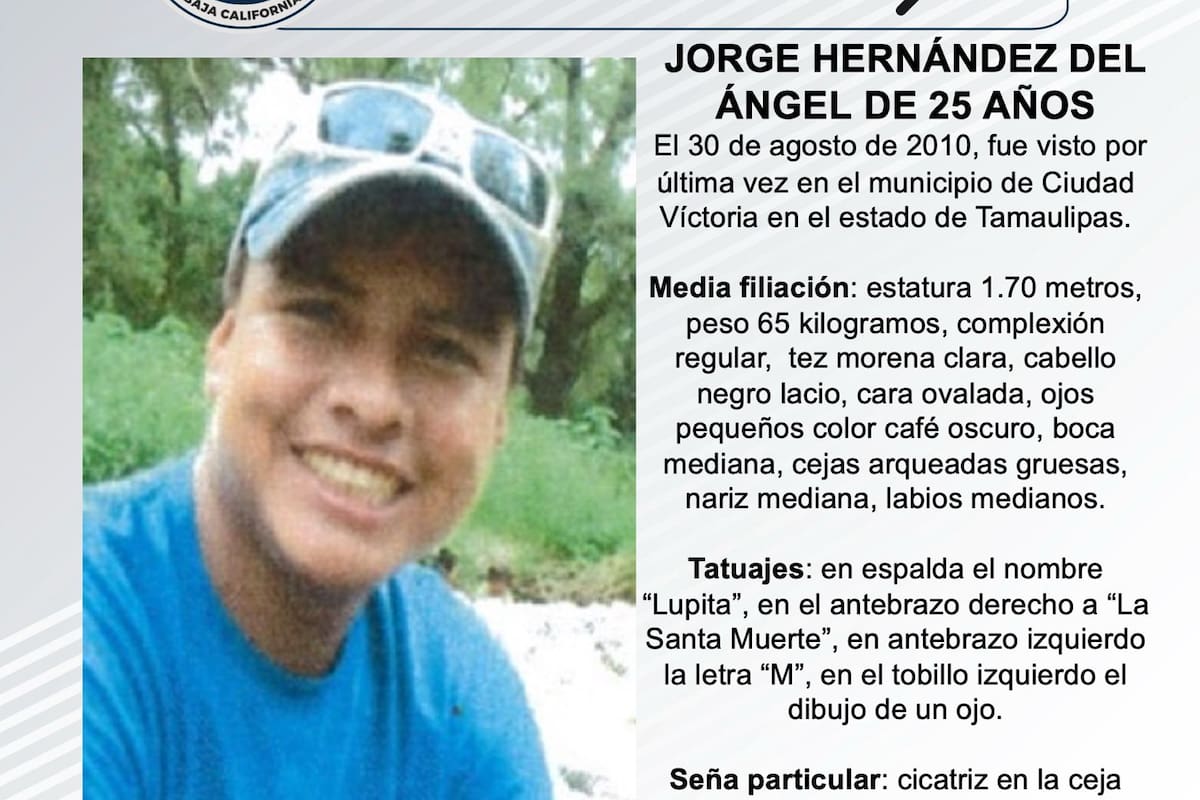 Se busca a Jorge Hernández del Ángel de 25 años