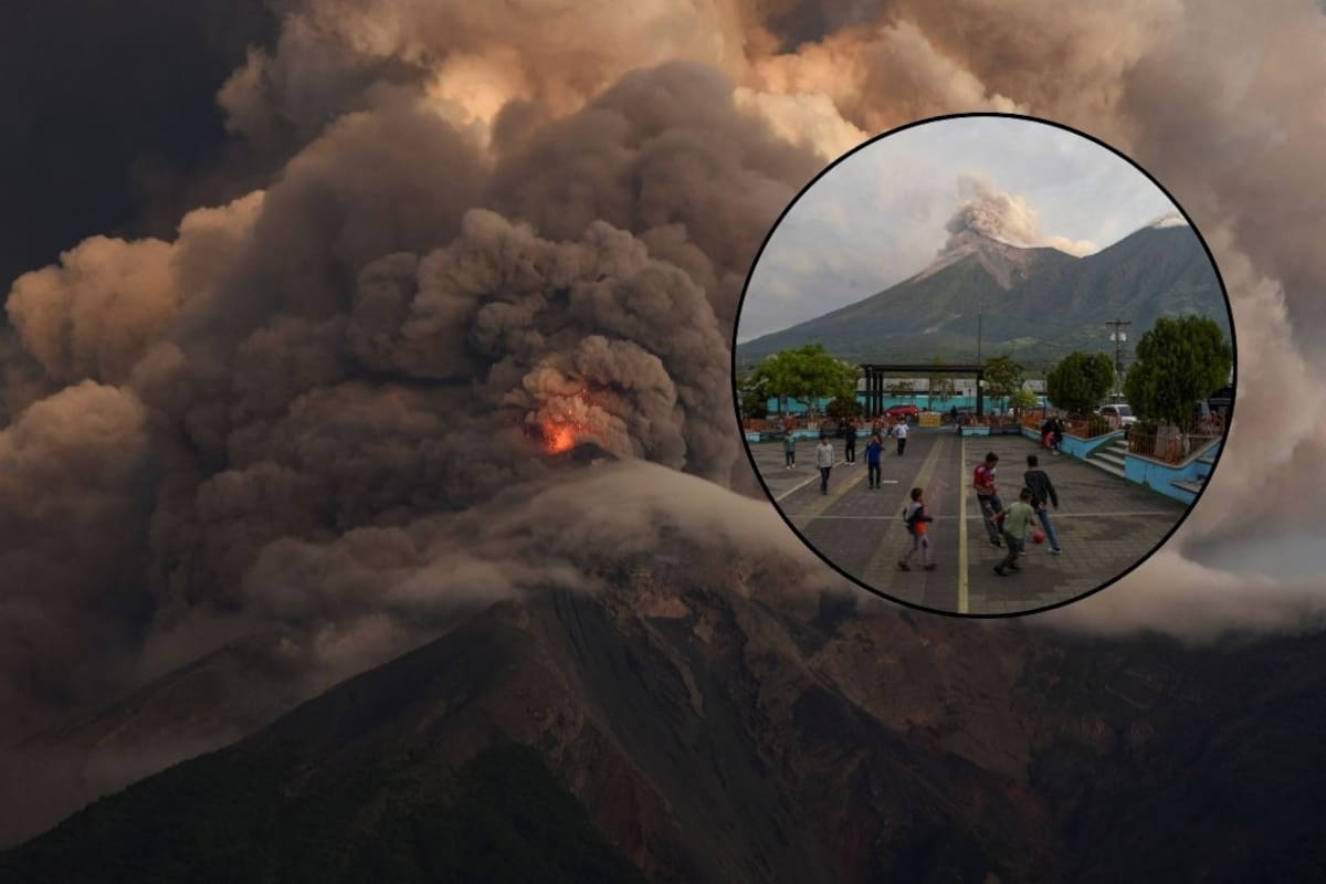 Guatemala activa alerta máxima en tres departamentos por la erupción del Volcán de Fuego y recomienda a la población protegerse de la caída de ceniza