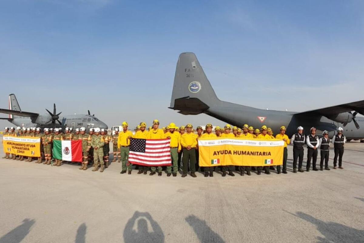 Regresa el equipo CEHUI tras apoyar emergencia de incendios en Los Ángeles