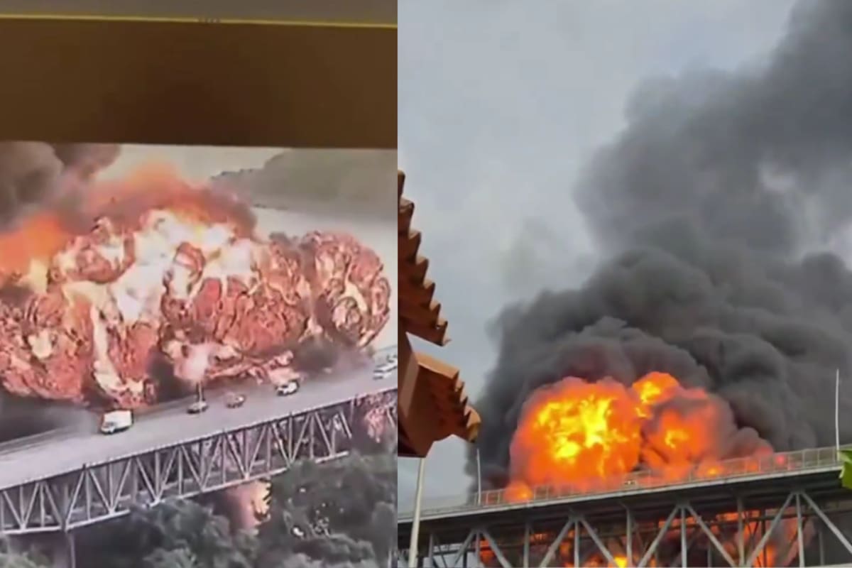 Incendio bajo el Puente de las Américas en Panamá deja un muerto y cuatro heridos; autoridades cierran la vía de forma preventiva