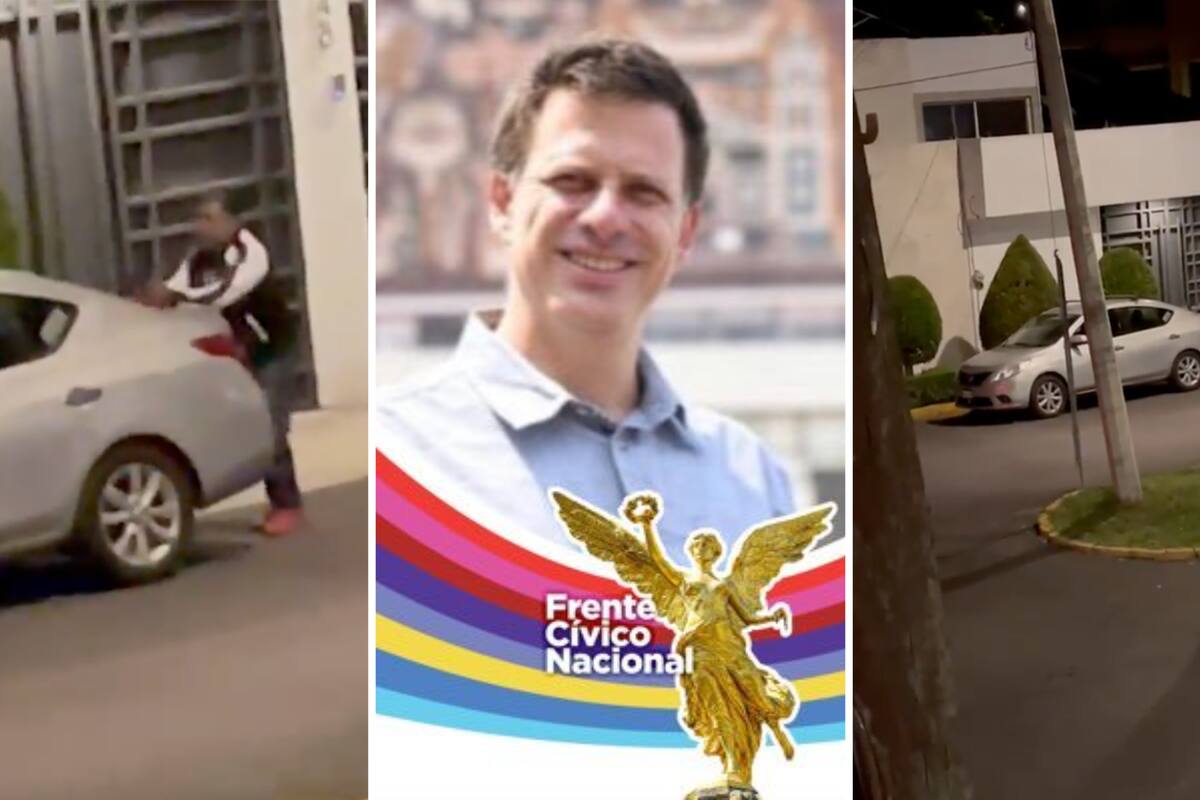 VIDEO: Denuncia Fernando Belaunzarán a “sospechoso” frente a la casa de Elena Chavez, autora de “El Rey del Cash”