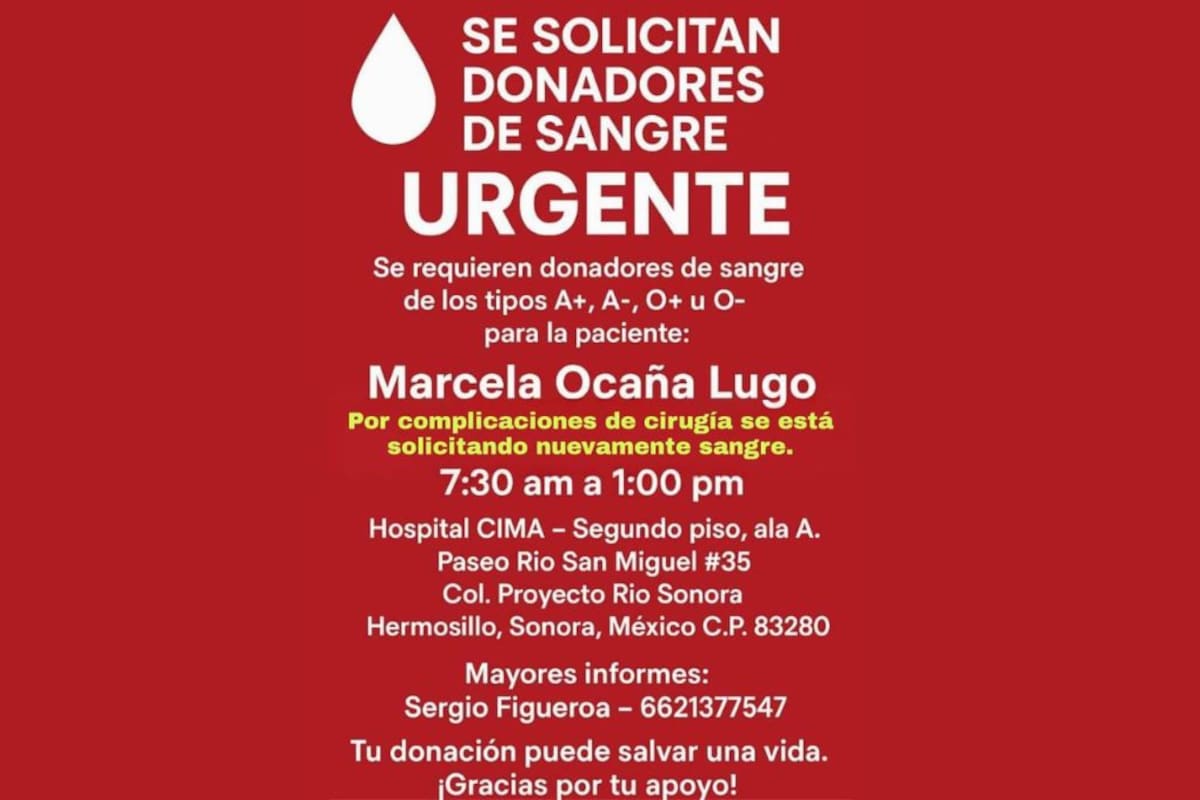 Familiares solicitan donadores de sangre para Marcela Ocaña, víctima de explosión por gas