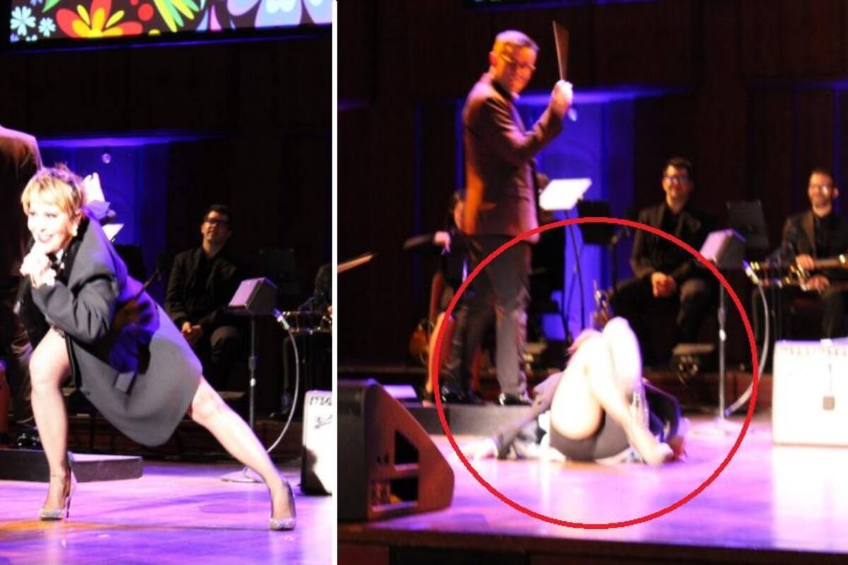 Alejandra Guzmán sufre caída en pleno show y termina hospitalizada