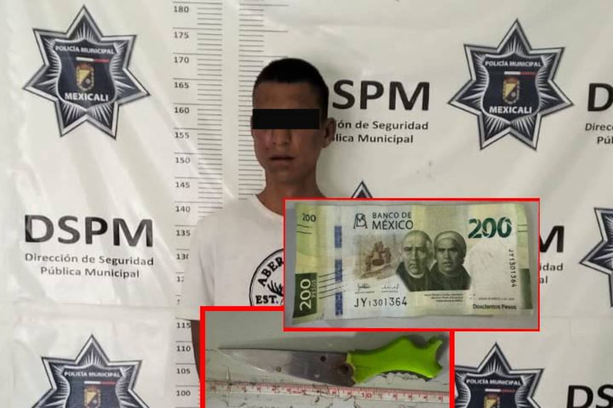 Le roba 200 pesos con unas tijeras y la víctima lo persigue en motocicleta