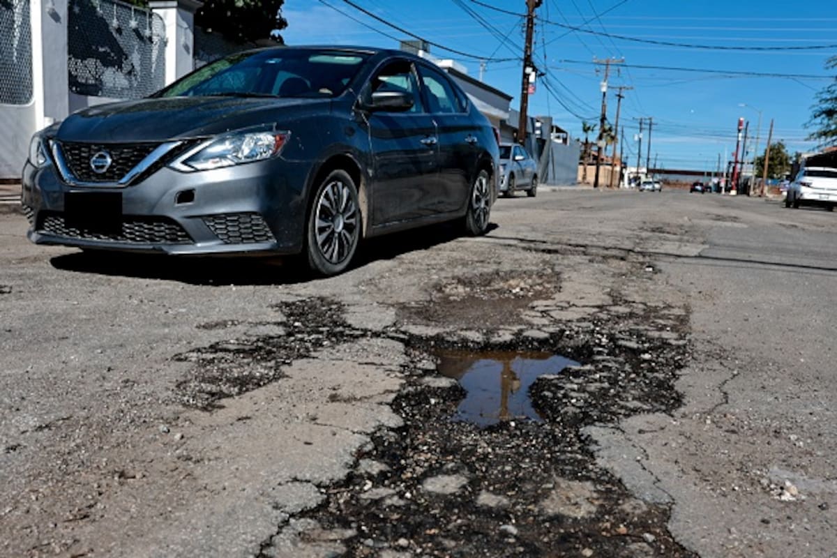 Colonias antiguas de Mexicali son las más afectadas por baches