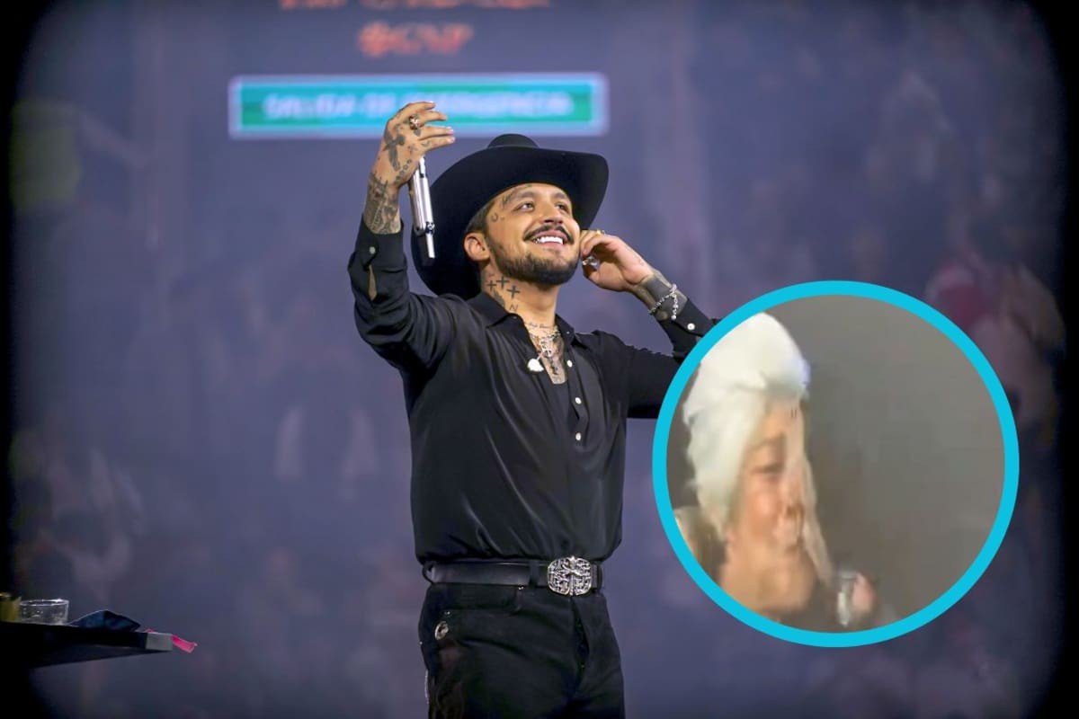 Christian Nodal protagoniza beso accidental con una fan en Monterrey; el video se vuelve viral en redes sociales
