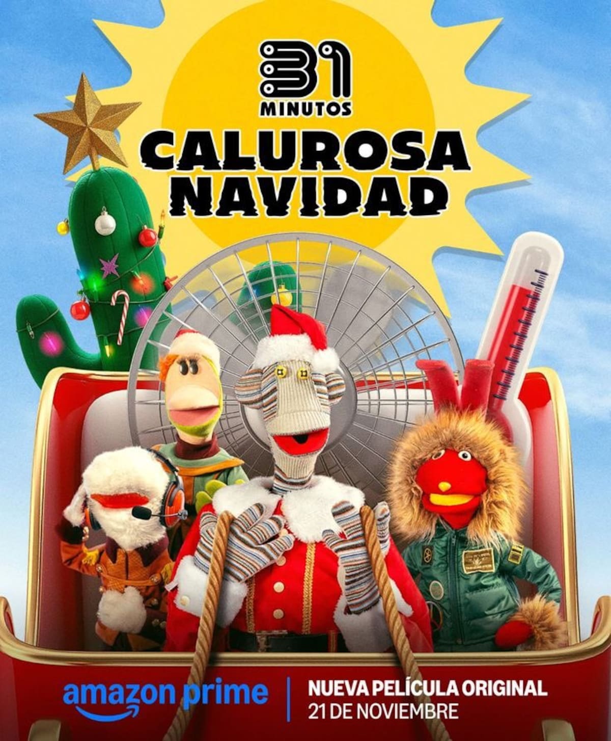 "Calurosa navidad" película navideña de 31 Minutos | Cuenta de X: @HeladoLML