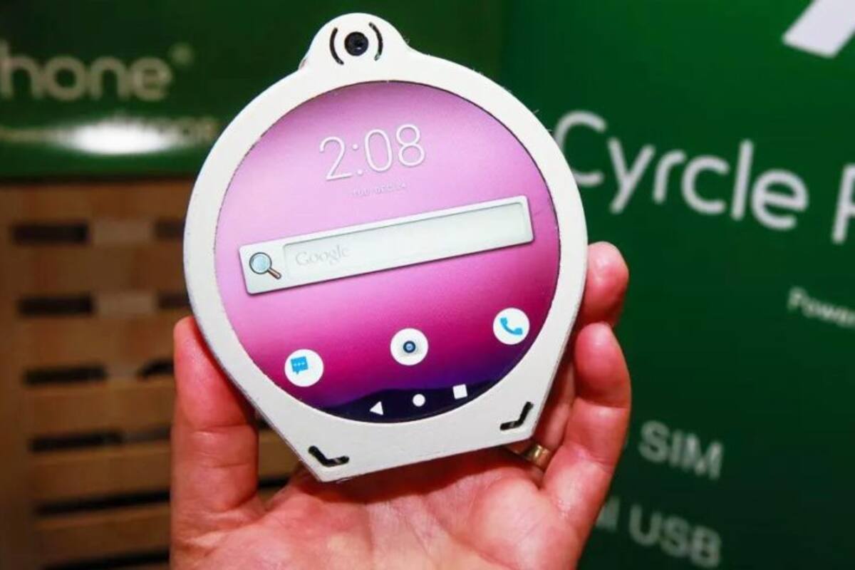 Presentan novedoso smartphone redondo