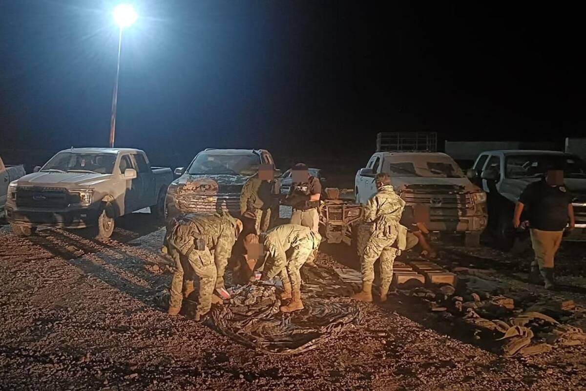 Incautan armas, vehículos y droga en El Sásabe