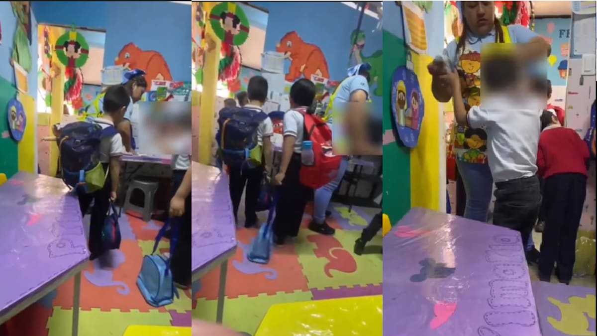 Captan a profesora agrediendo a niños de centro educativo en Edomex; autoridades investigan y escuela opera sin registro