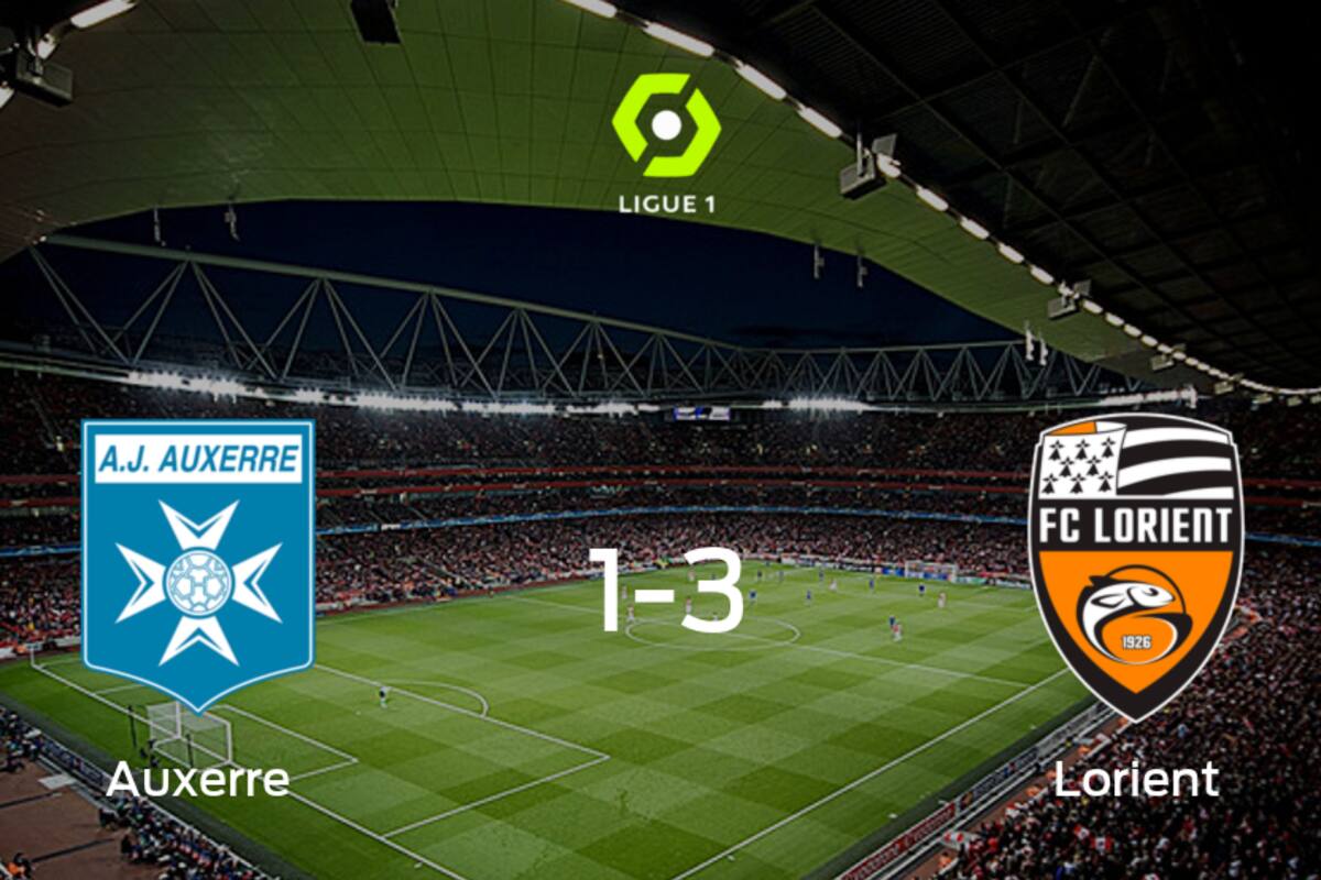 Lorient se impone a Auxerre y consigue los tres puntos (3-1)