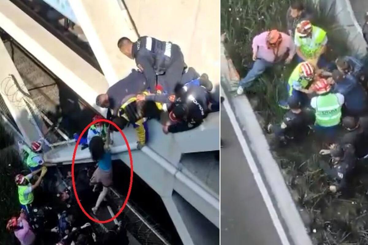 ¡Suspenso en el metro de CDMX! Jalan a mujer de la ropa y evitan que se lance en estación Apatlaco