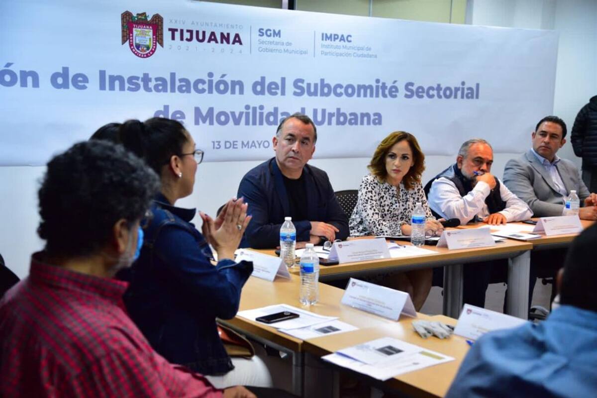 Ayuntamiento de Tijuana instala subcomité sectorial de Movilidad Urbana