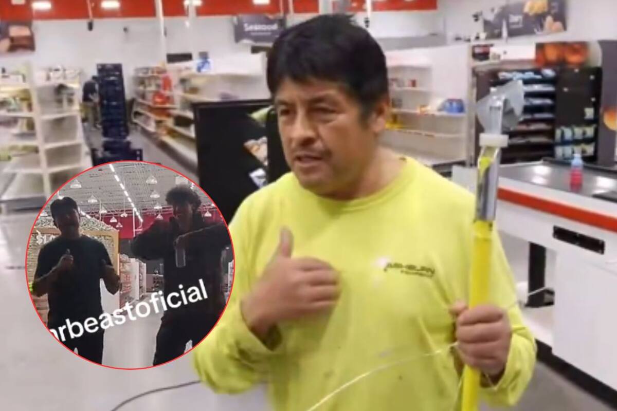 Juan,el participante mexicano que está encerrado en un supermercado como parte de un desafío de MrBeast, recibe serenata como apoyo del público (VIDEO)