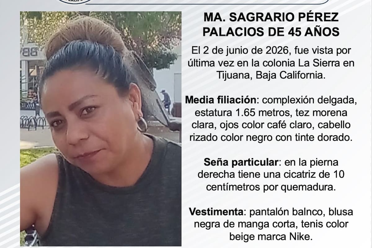 Se busca Ma. Sagrario Pérez Palacios de 45 años de edad