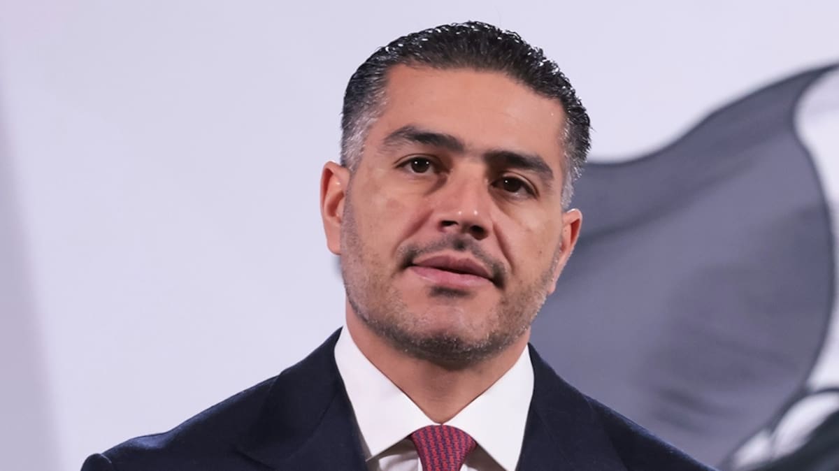 Omar García Harfuch en la "Mañanera del Pueblo" del 25 de febrero del 2025. | Crédito: Presidencia