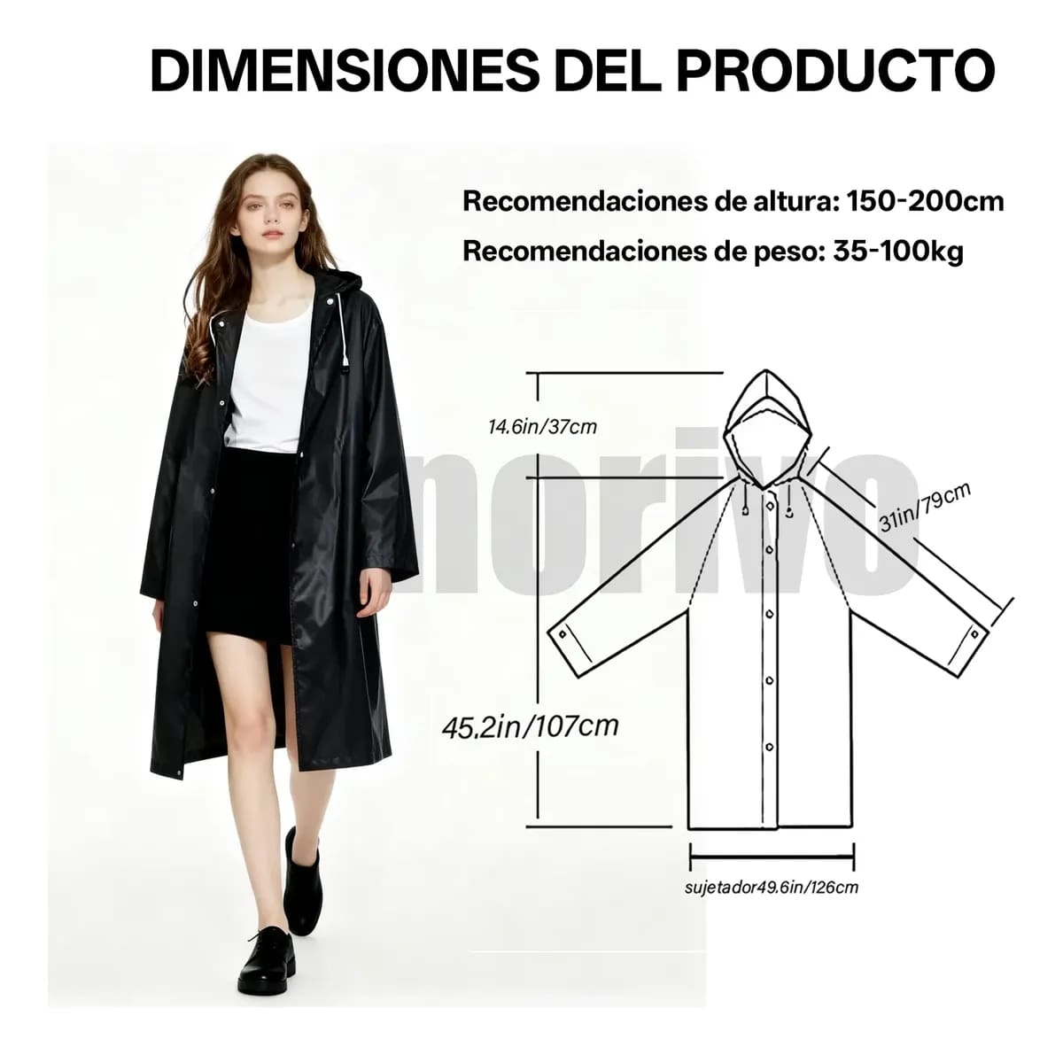 3 capas impermeables portátiles tipo gabardina. | Mercado Libre