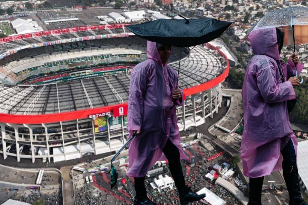 Impermeables y prepararse por lluvias exhortaron autoridades de la CDMX, día de la inauguración del mundial de Fútbol