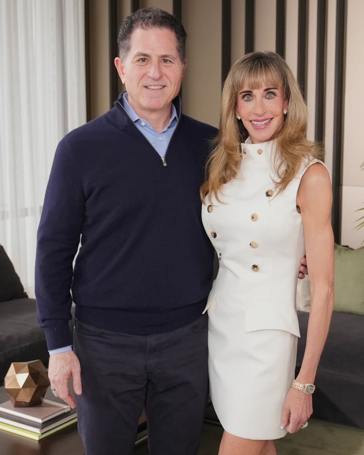 Los multimillonarios Michael y Susan Dell anunciaron una donación histórica a las "Cuentas Trump" para impulsar su uso entre familias. | Crédito: AP