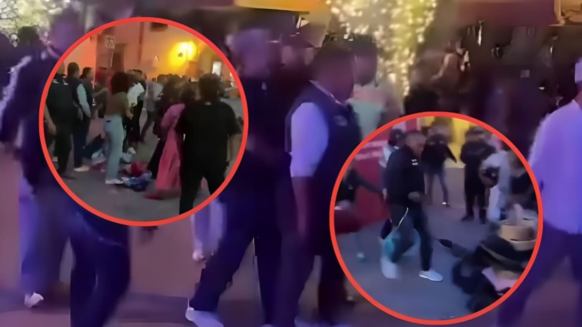 Video muestra inspector pateando a comerciante en el centro histórico de Querétaro; autoridades suspenden agresor pero denuncian ataque a funcionarios