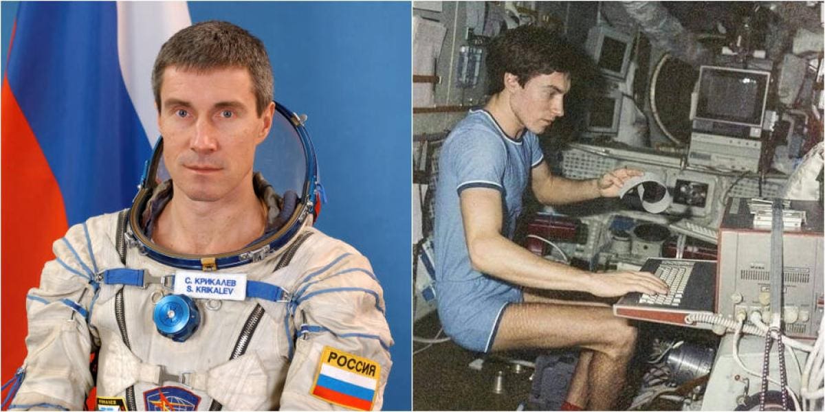 Sergei Krikalev. Foto: Nasa / Twitter: @moments_Spring