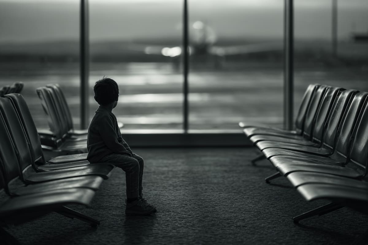 Drama migratorio: Niño de 10 años queda varado en aeropuerto mientras su familia vuela sin él