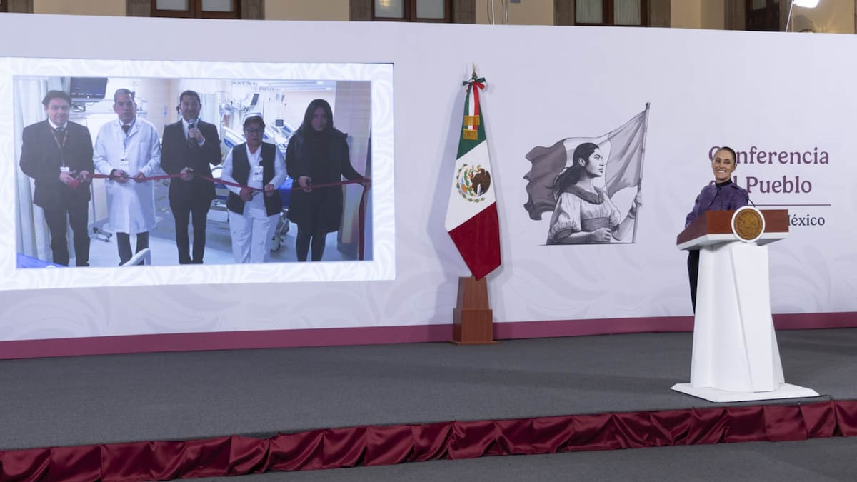 Con una inversión directa de 59.6 millones de pesos, esta obra garantiza que los pensionados y trabajadores del Estado tengan acceso a una atención de emergencia de calidad, sin necesidad de recurrir al sector privado." (Foto: Presidencia de México)