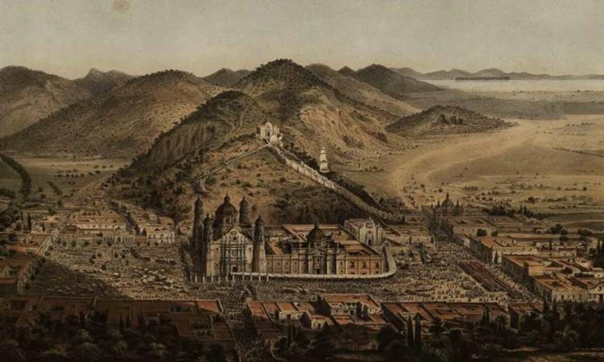 Así se veía el Cerro del Tepeyac en la antigüedad / Imagen tomada de mxc.com.mx