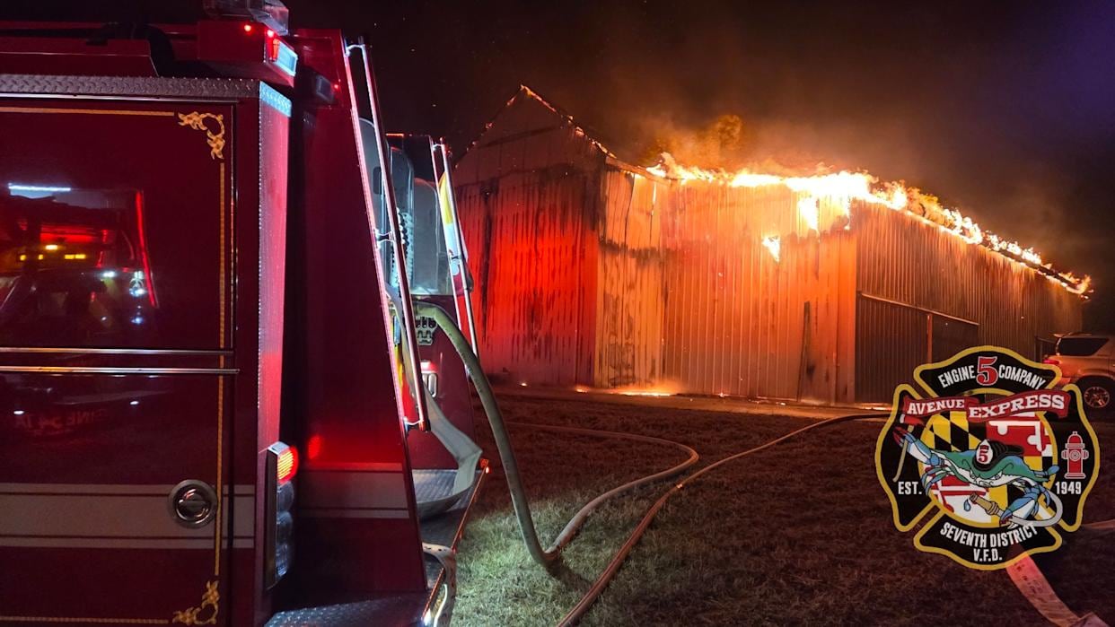 Bomberos Voluntarios del Séptimo Distrito en el lugar del incidente. Departamento de Bomberos Voluntarios del Séptimo Distrito/Facebook
