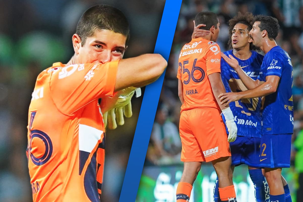 Rodrigo Parra debuta como el portero más joven en la historia de la Liga MX y llora tras ser goleado