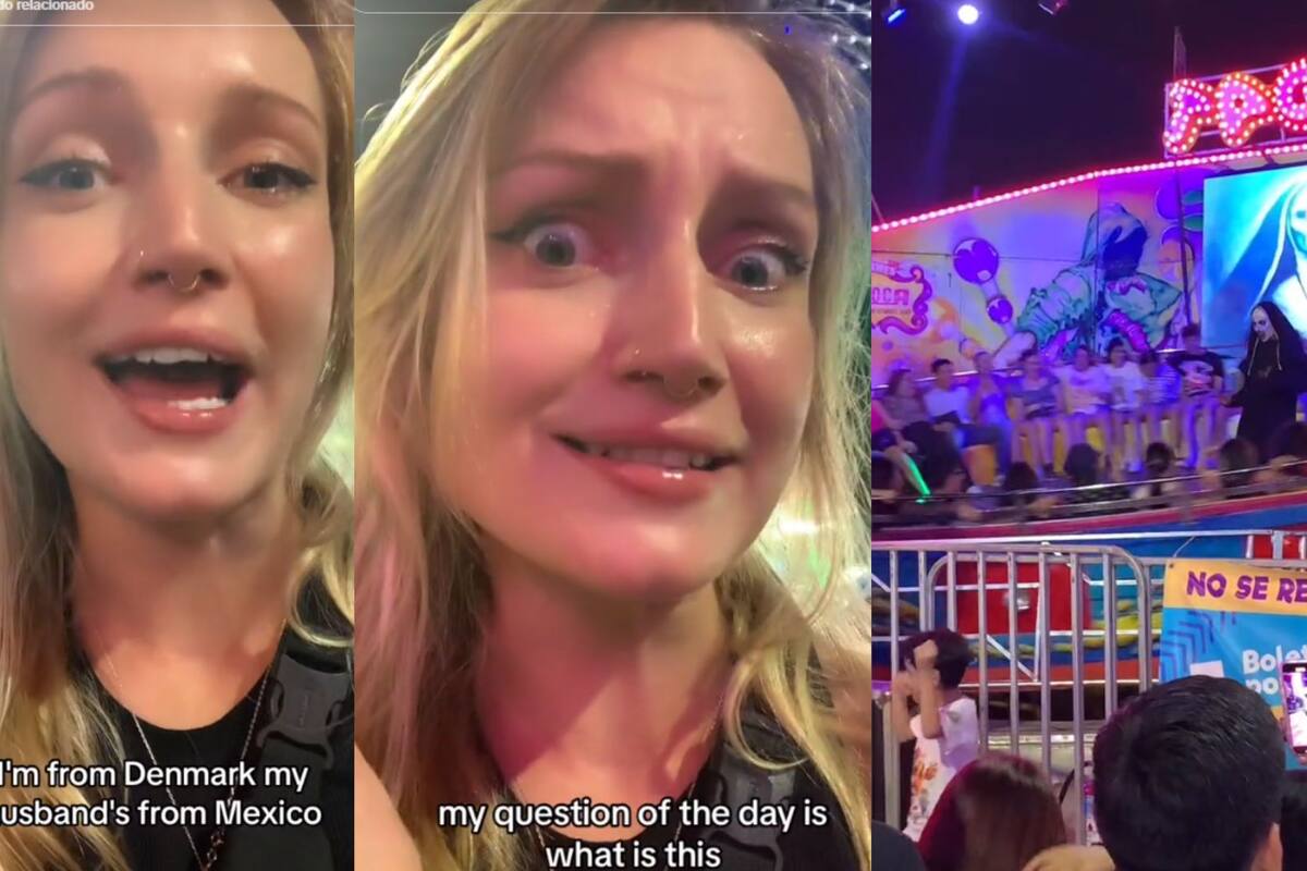 Esta mujer fue a una feria mexicana y se sorprende al ver una monja en los juegos mecánicos