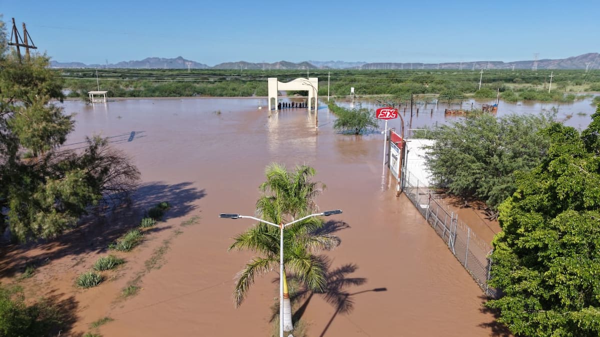 Poblado Dan Fernando del Municipio de Guaymas tras el paso del huracán Polo. | Crédito: Julián Ortega