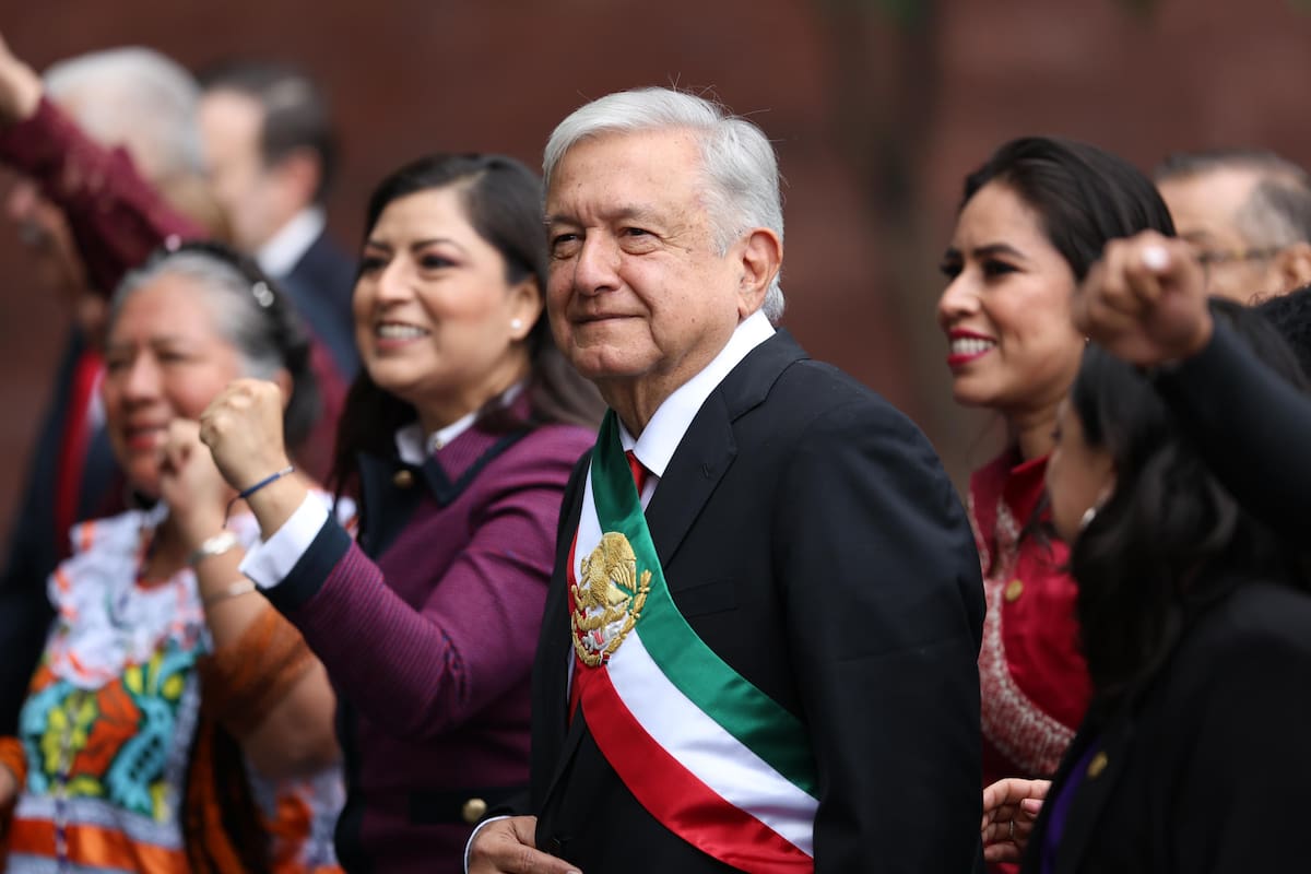 Llega AMLO a la toma de protesta de Claudia Sheinbaum