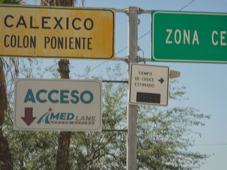 60 minutos de tiempo de espera en la garita Nuevo Mexicali