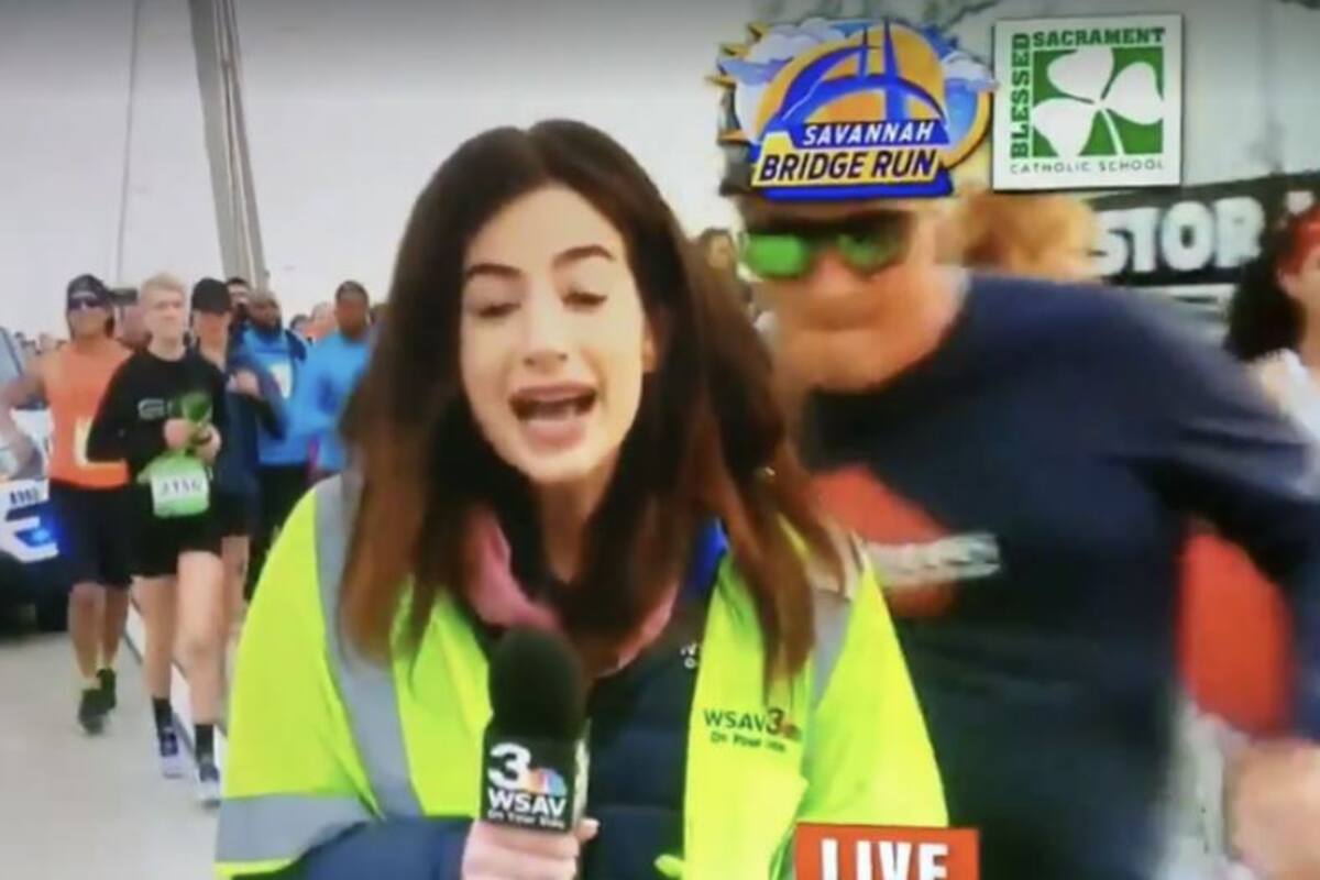 Arrestan a hombre que golpeó trasero de reportera de TV en vivo