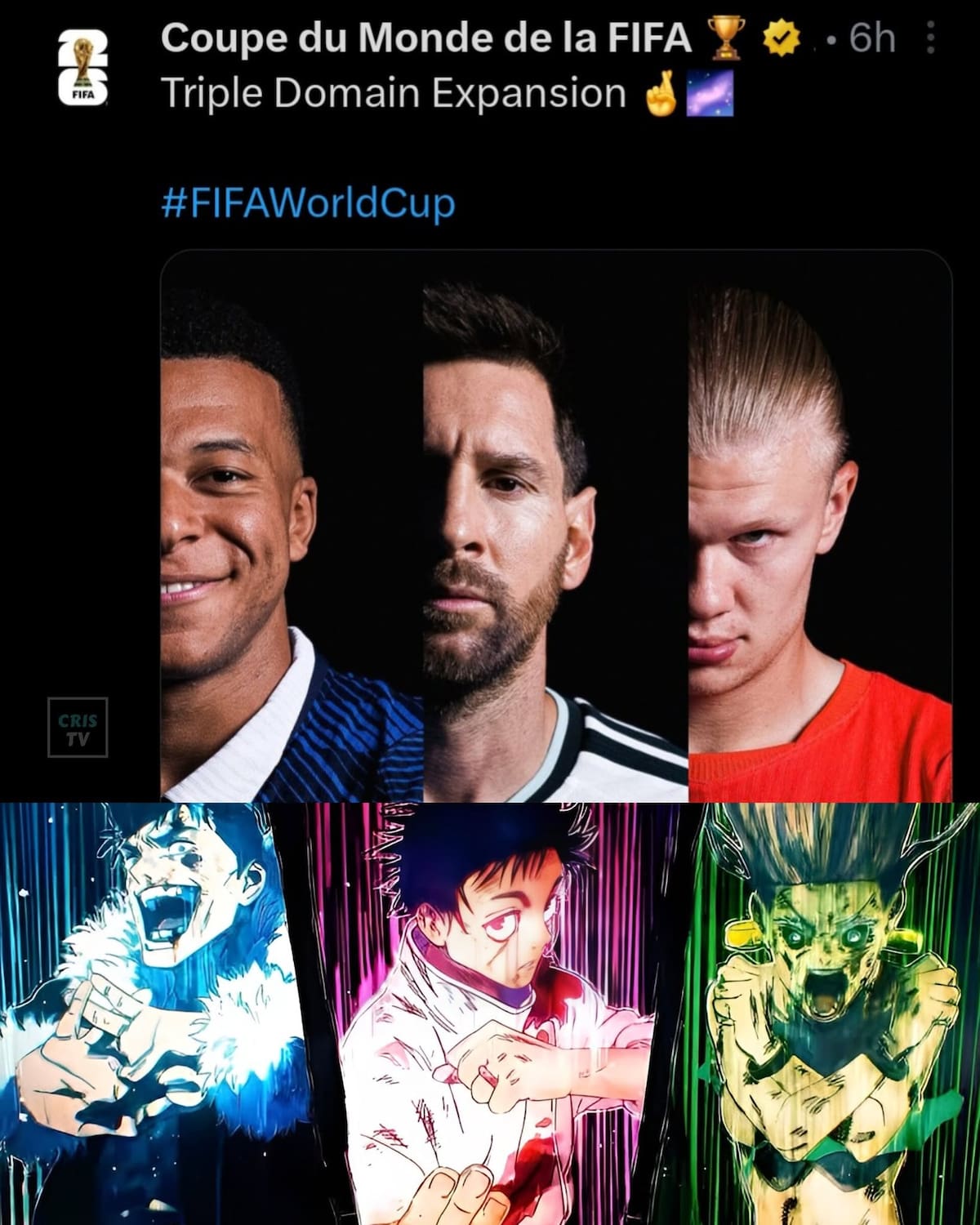 La FIFA hace referencia a una se las escenas de pelea más memorables de Jujutsu Kaisen | Facebook Cris Tv Oficial