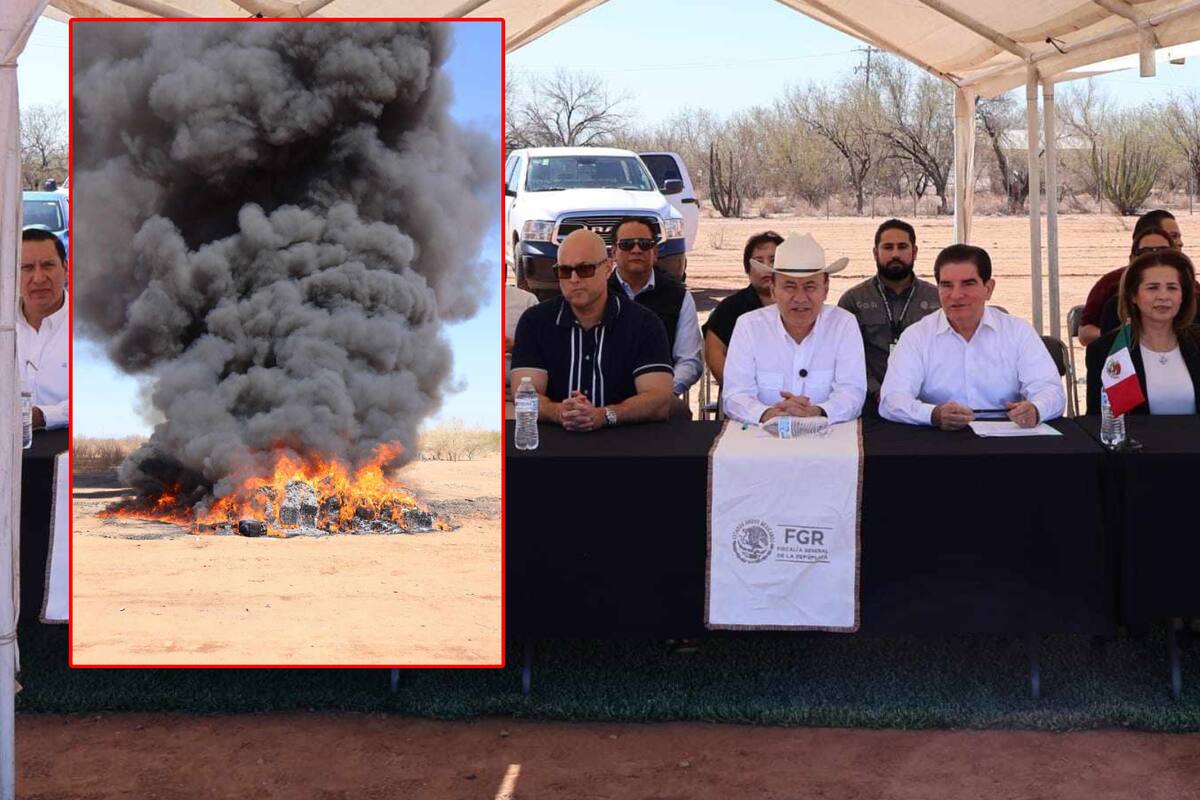 FGR destruye más de una tonelada de droga en Hermosillo