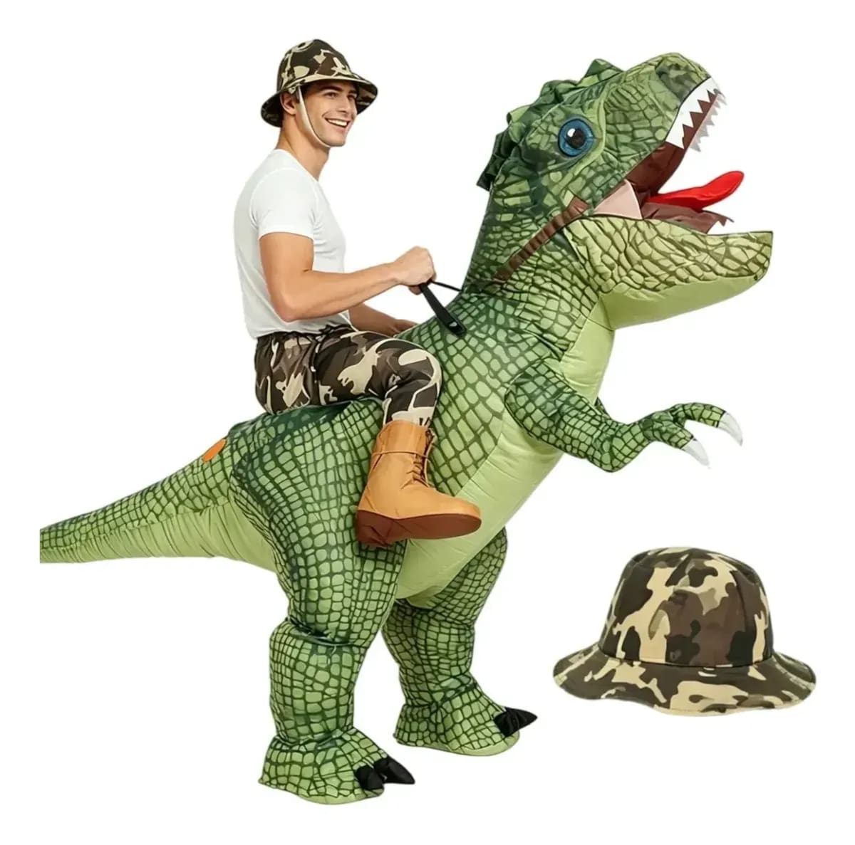 Disfraz inflable de dinosaurio estilo T-Rex | Mercado Libre