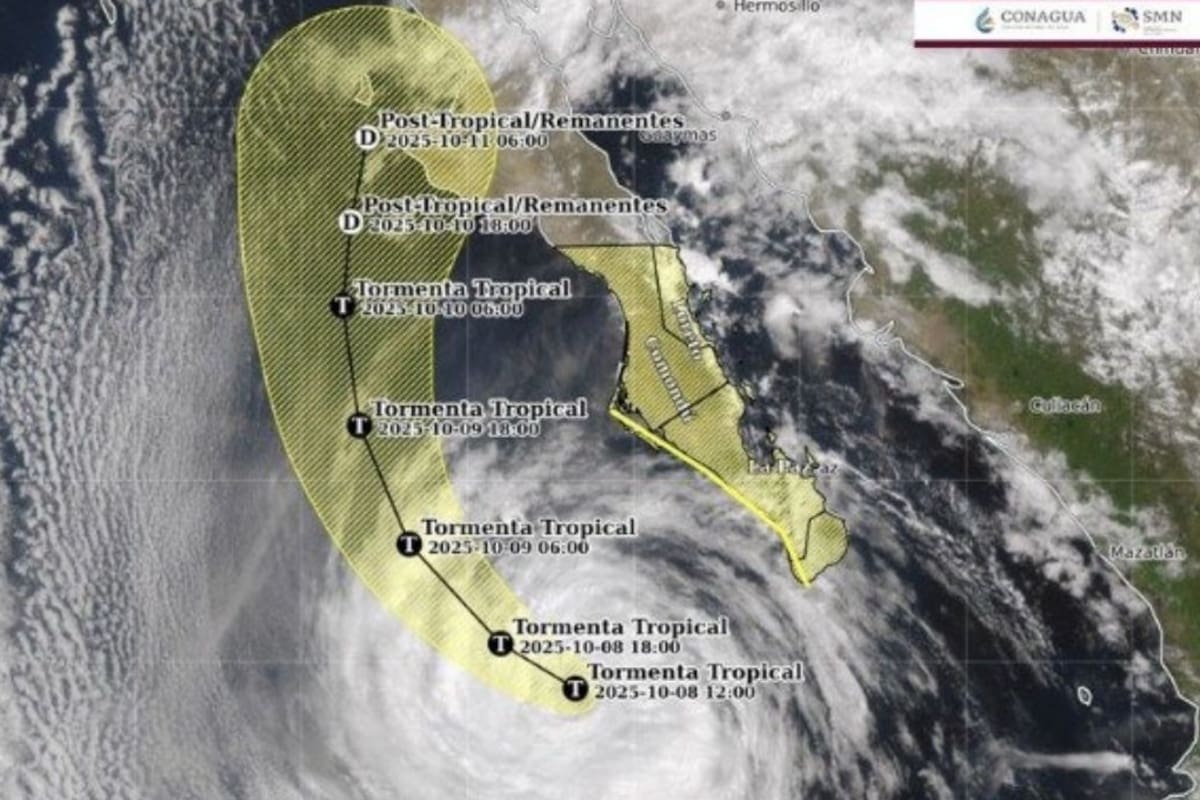 Alerta en el estado: lluvias y vientos fuertes este fin de semana por tormenta tropical Priscila y frente frío