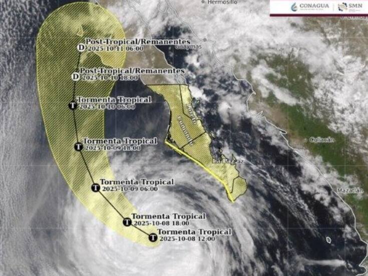 Alerta en el estado: lluvias y vientos fuertes este fin de semana por tormenta tropical Priscila y frente frío