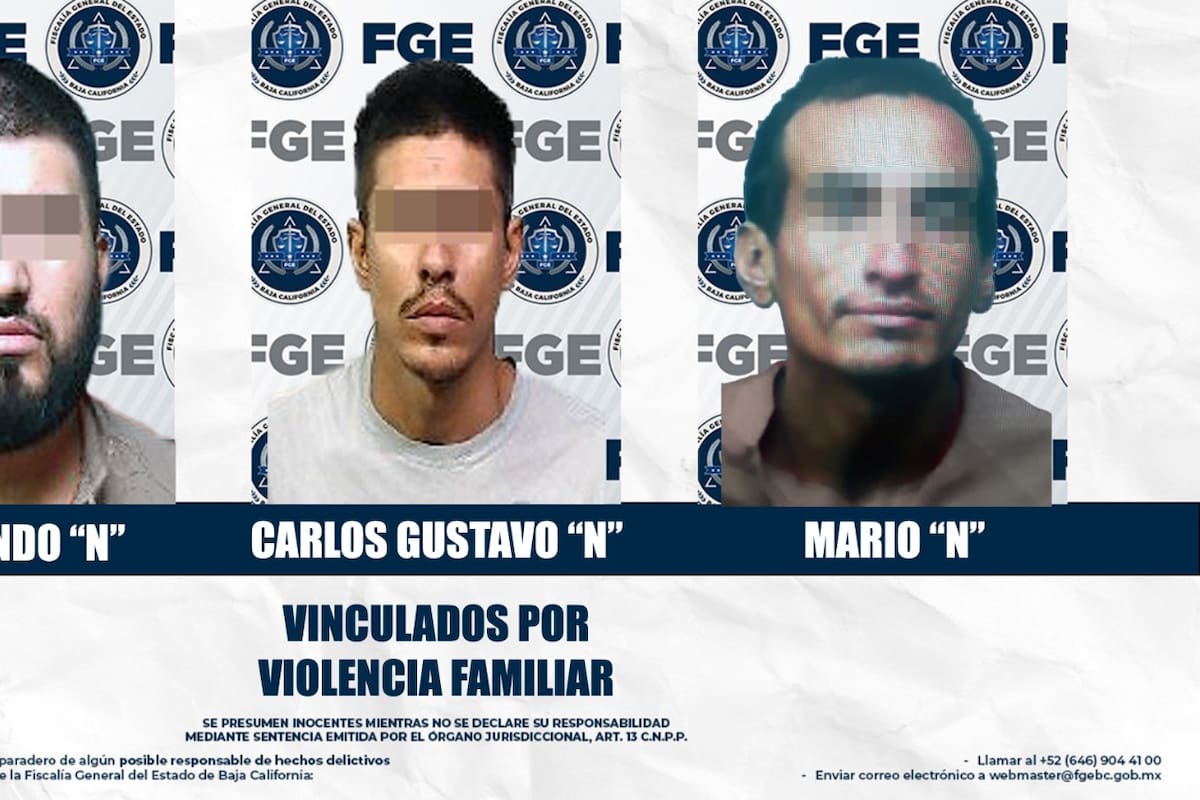 Envían a prisión preventiva a tres hombres por presuntamente golpear a sus familiares