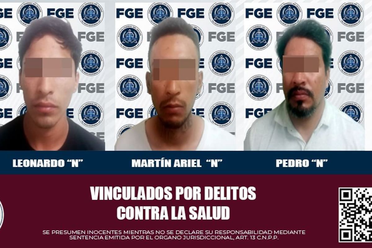 Inician proceso penal contra tres presuntos narcomenudistas