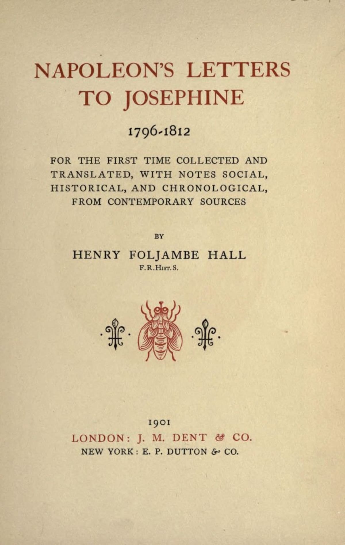 Carta de amor de Napoléon a Josephine