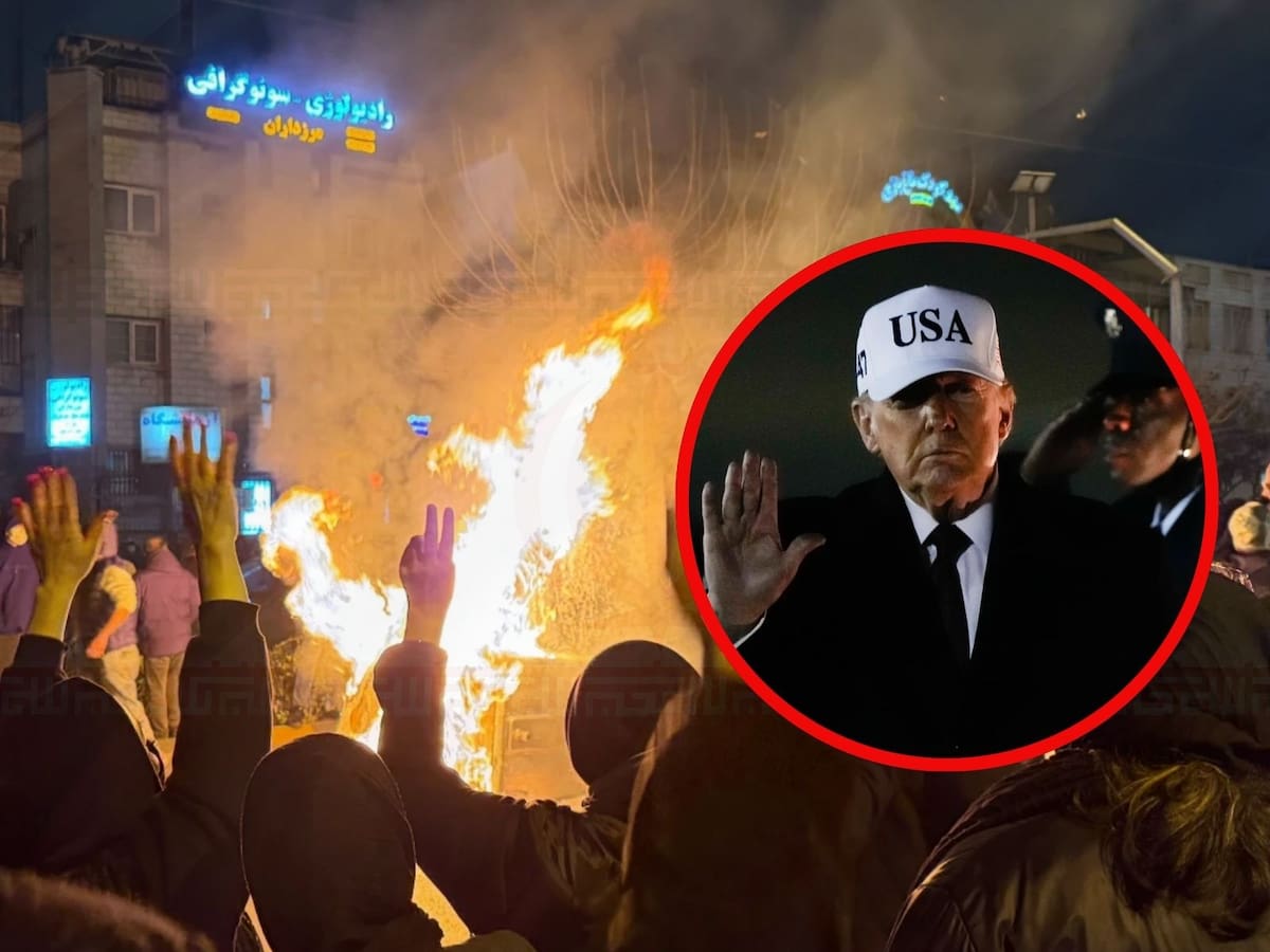 Trump da un giro frente a Irán: suspende todo contacto oficial, respalda a manifestantes y abre la puerta a nuevas sanciones y posibles acciones mientras la crisis interna deja más de 2 mil muertos. | Crédito: AP