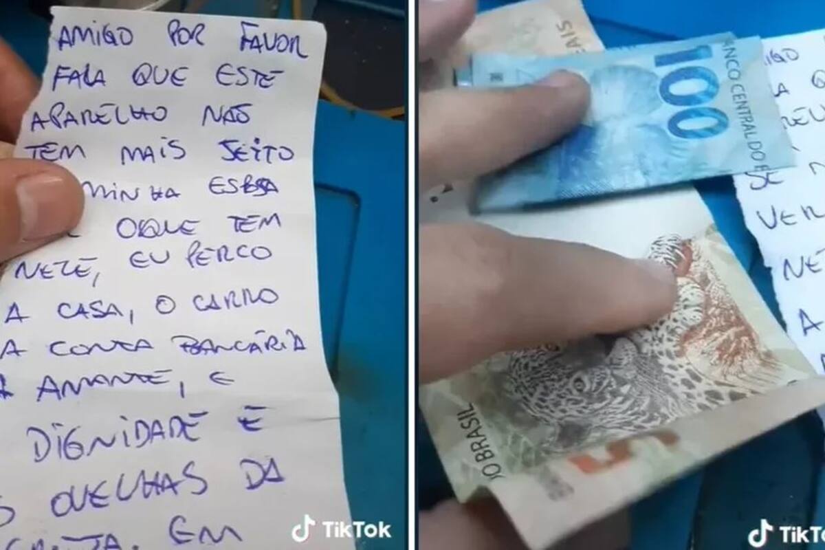 VIDEO: Esposo infiel lleva a reparar su celular y deja una nota pidiéndole ayuda al técnico