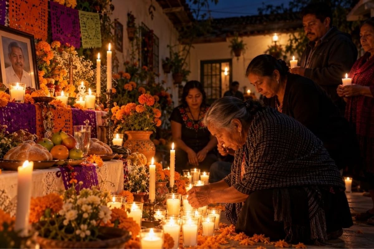 Qué significa la Primera Cera, el ritual para los difuntos recientes en Día de Muertos