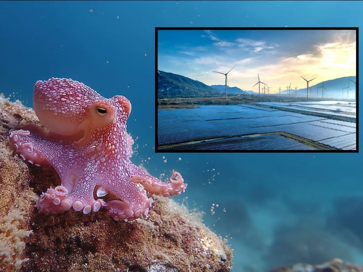 Científicos coreanos crean panel solar más duradero inspirado en un elemento encontrado en pulpos y calamares que multiplica su vida útil por cinco